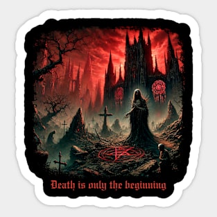 Gothic Anti Religion Blasphemous Quote Gift for Atheist Witchy Sticker